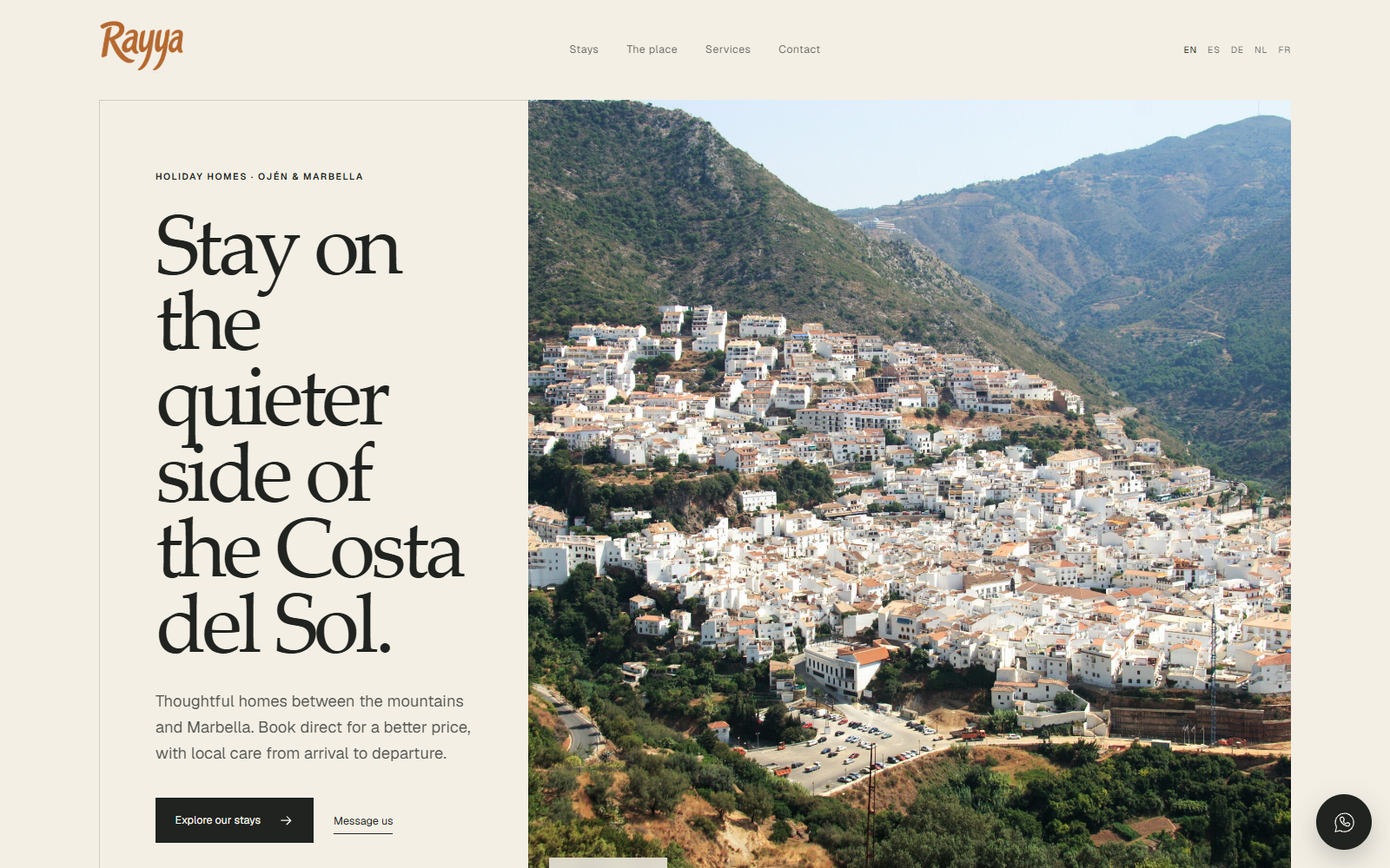 Portada actual de Rayya Homes